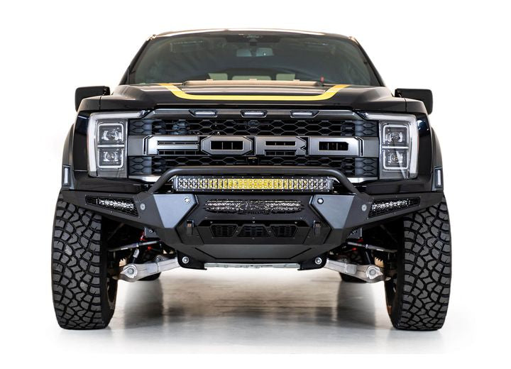 21-C FORD RAPTOR HONEYBADGER FRONT BUMPERTOP HOOP  HAMMER BLACK POWDERCOAT FINSH