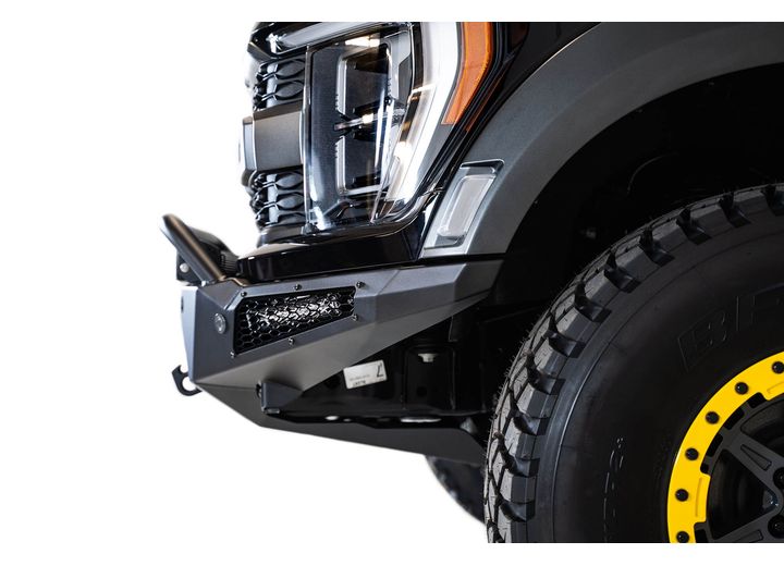21-C FORD RAPTOR HONEYBADGER FRONT BUMPERTOP HOOP  HAMMER BLACK POWDERCOAT FINSH
