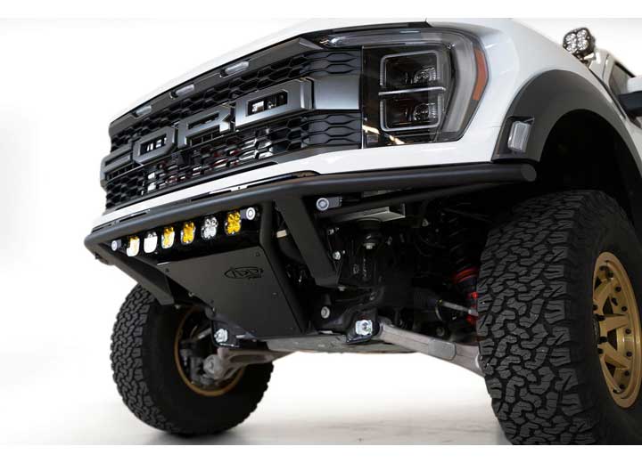 21-C F150 RAPTOR PRO FRONT BUMPER HAMMER BLACK POWDER COAT FINISH