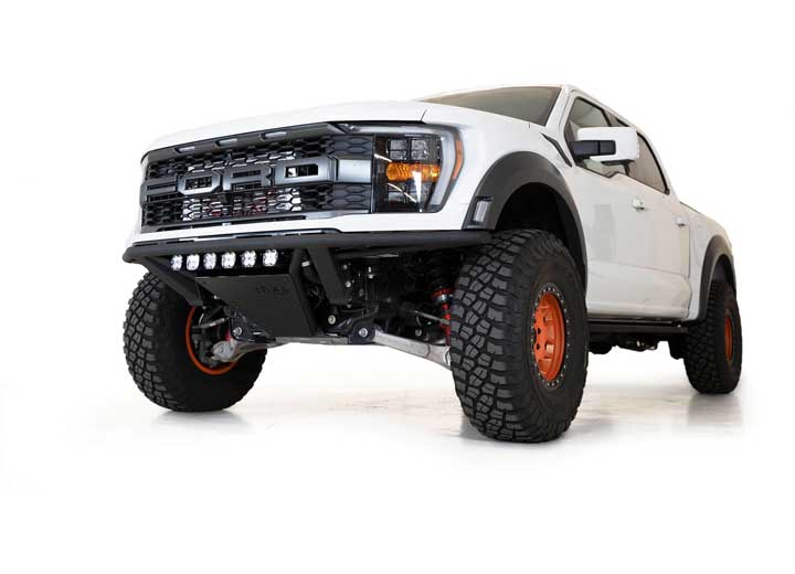21-C F150 RAPTOR PRO FRONT BUMPER HAMMER BLACK POWDER COAT FINISH