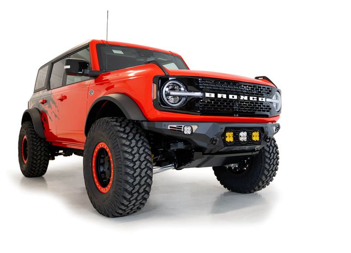21-C FORD BRONCO BOMBER FRONT BUMPER BLACK POWDERCOAT FINISH