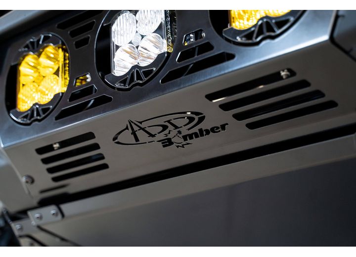 21-C FORD BRONCO BOMBER FRONT BUMPER BLACK POWDERCOAT FINISH