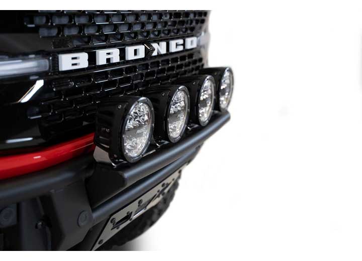 21-C BRONCO BOLT ON FRONT BUMPER W MOUNTS BLACK