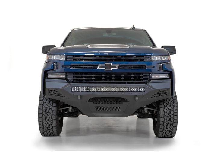 19-C SILVERADO 1500 STEALTH FIGHTER FRONT BUMPER HAMMER BLACK