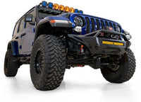 18-C WRANGLER STEALTH FIGHTER FRONT BUMPER W/D RING & WINCH MOUNT UNIVERSAL 20IN MOUNTS BLACK