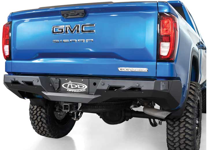 22-C SILVERADO/SIERRA 1500 BLACK LABEL REAR BUMPER(NOT COMPATIBLE WITH SUPERCRUISE)