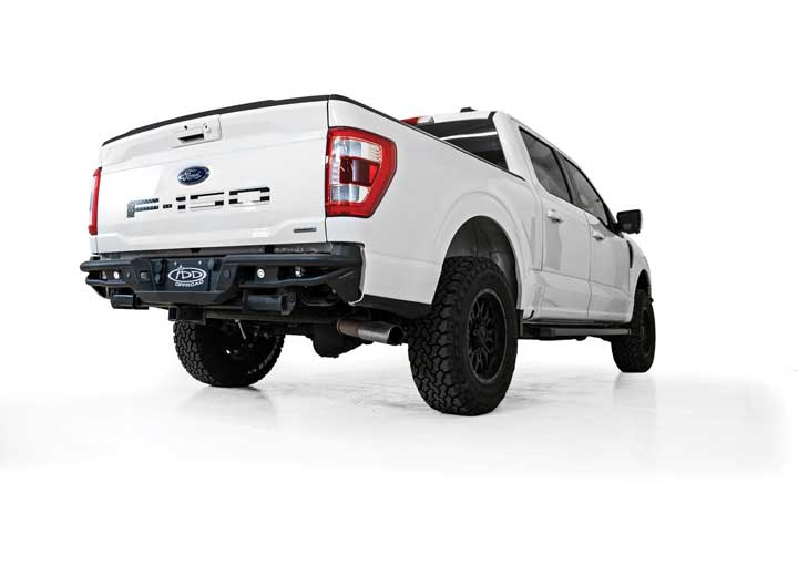21-C F150 PRO BOLT ON REAR BUMPER BLACK POWDER COAT