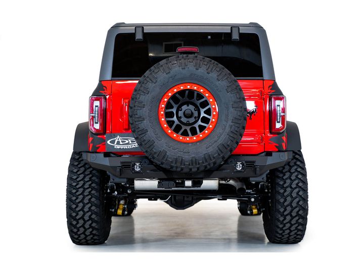21-C FORD BRONCO BOMBER REAR BUMPER BLACK POWDERCOAT FINISH