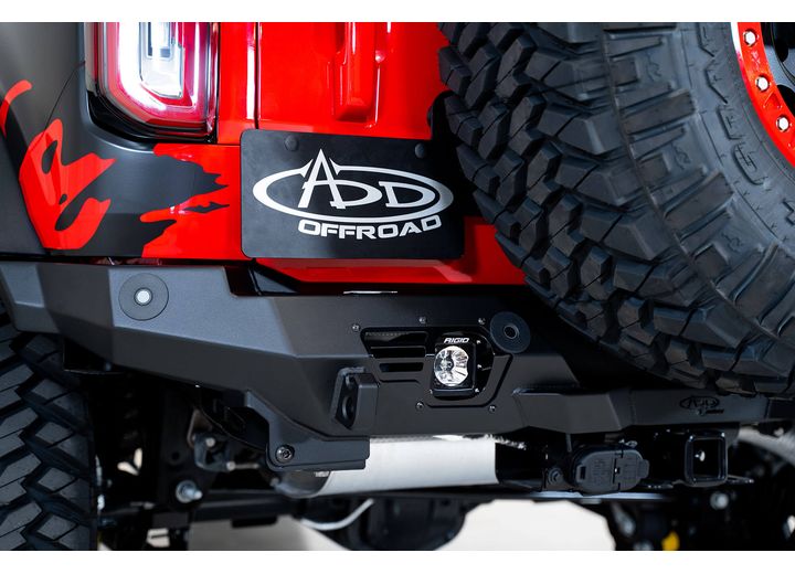 21-C FORD BRONCO BOMBER REAR BUMPER BLACK POWDERCOAT FINISH