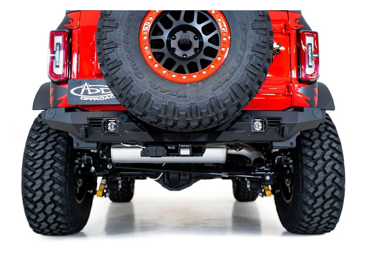 21-C FORD BRONCO BOMBER REAR BUMPER BLACK POWDERCOAT FINISH