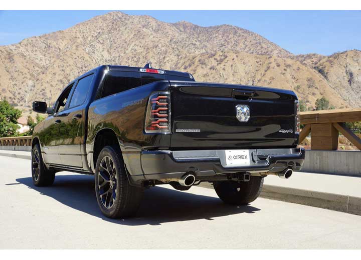 AlphaRex LUXX-Series LED Tail Lights for 2019-2024 Ram 1500 - Black Housing with Sequential Turn Signals - Easy Plug & Play Upgrade