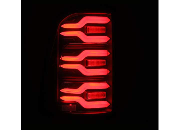 AlphaRex LUXX-Series LED Tail Lights for 2019-2024 Ram 1500 - Black Housing with Sequential Turn Signals - Easy Plug & Play Upgrade