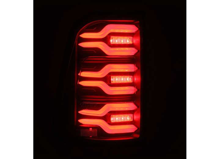 AlphaRex LUXX-Series LED Tail Lights for 2019-2024 Ram 1500 - Black Housing with Sequential Turn Signals - Easy Plug & Play Upgrade