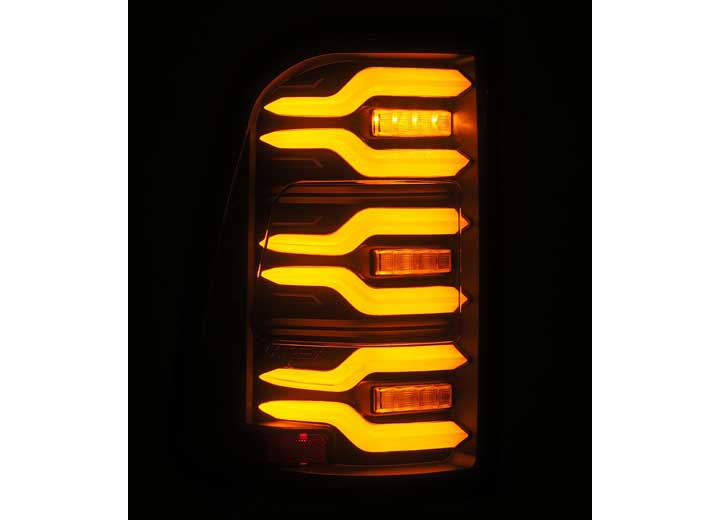 AlphaRex LUXX-Series LED Tail Lights for 2019-2024 Ram 1500 - Black Housing with Sequential Turn Signals - Easy Plug & Play Upgrade