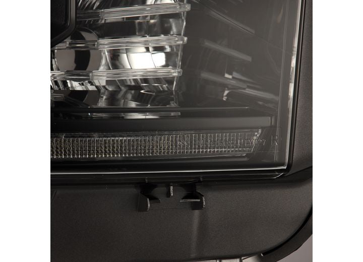 AlphaRex USA 14-21 Toyota Tundra MK II NOVA-Series LED Projector Headlights Alpha-Black - Sequential Turn Signals & DRL