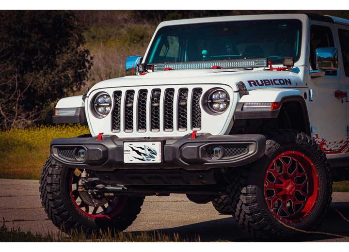 AlphaRex USA 18-24 Jeep Wrangler JL/Gladiator JT NOVA-Series LED Projector Headlights Alpha-Black - Superior Off-Road Performance & Durability