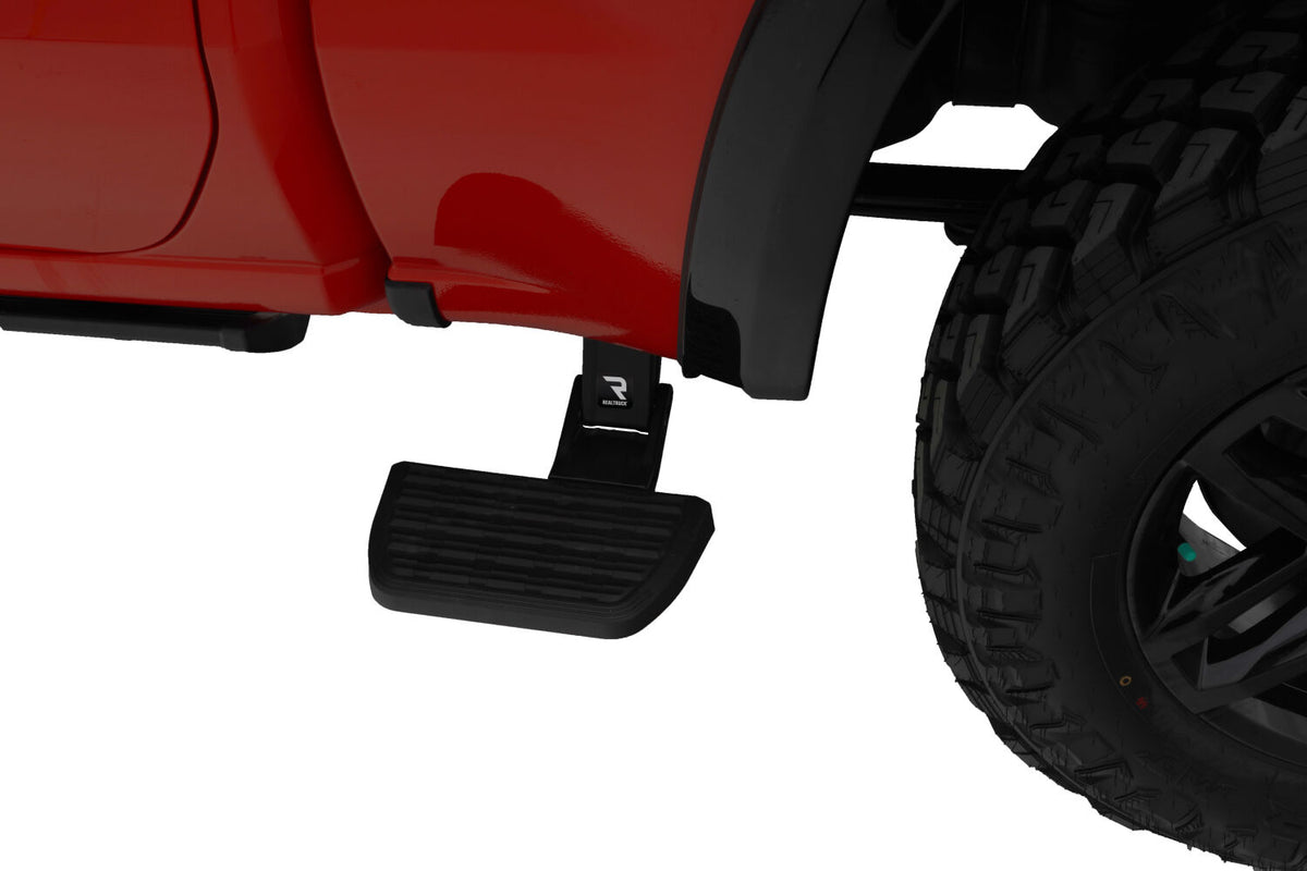 AMP Research 75415-01A Bedstep®2 Flip Down Side Bumper Step 19-26 Silv/Sra 1500