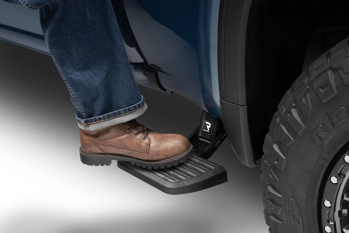 AMP Research 75415-01A Bedstep®2 Flip Down Side Bumper Step 19-26 Silv/Sra 1500 - view 3