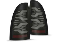 AlphaRex LUXX-Series Black LED Tail Lights for 2005-2015 Toyota Tacoma - Enhanced Visibility with Sequential Turn Signals