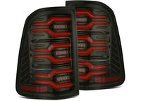 AlphaRex LUXX-Series Black-Red LED Tail Lights for 2019-2024 Ram 1500
