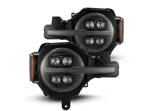 AlphaRex NOVA-Series Alpha-Black LED Projector Headlights for 2021-2023 Ford Bronco & Raptor