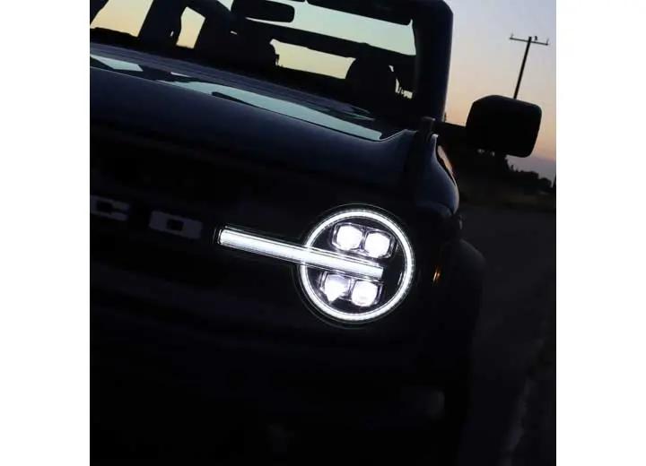 AlphaRex NOVA-Series Alpha-Black LED Projector Headlights for 2021-2023 Ford Bronco & Raptor