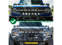 AlphaRex NOVA-Series Alpha-Black LED Projector Headlights for 2021-2023 Ford Bronco & Raptor