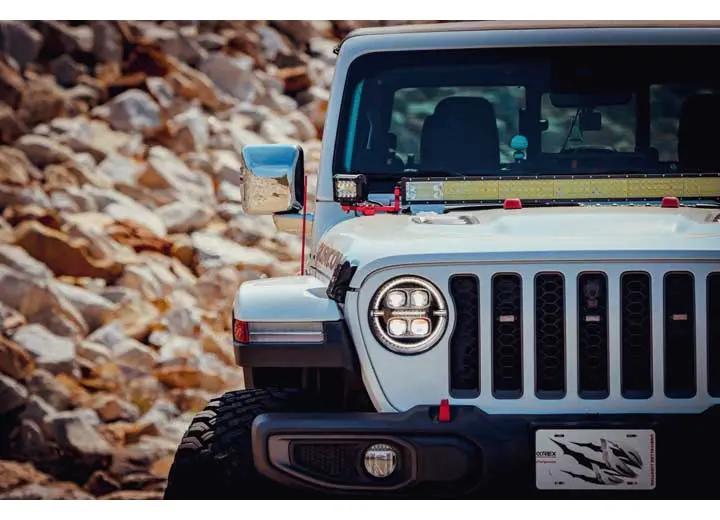 AlphaRex NOVA-Series Black LED Projector Headlights for 2018-2023 Jeep Wrangler JL & Gladiator JT