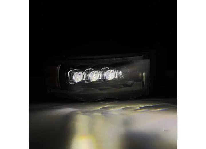 AlphaRex USA - AlphaRex NOVA - Series LED Projector Headlights for 02 - 05 Dodge Ram - Black Housing with Sequential Turn Signals & DRL