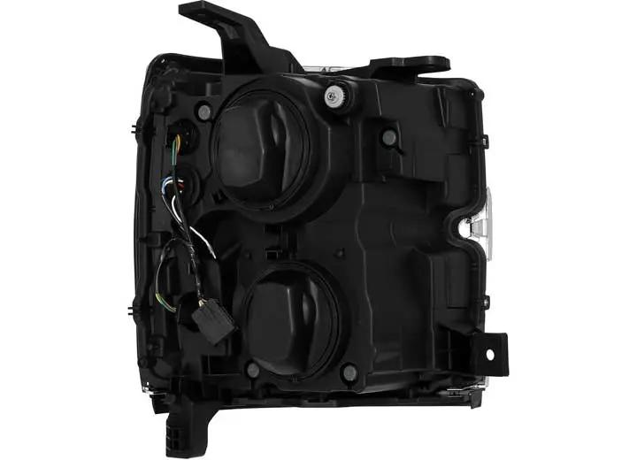 AlphaRex USA 15-19 Chevrolet Silverado 2500HD/3500HD MKII NOVA-Series Jet Black LED Projector Headlights – Superior Illumination & Bold Design