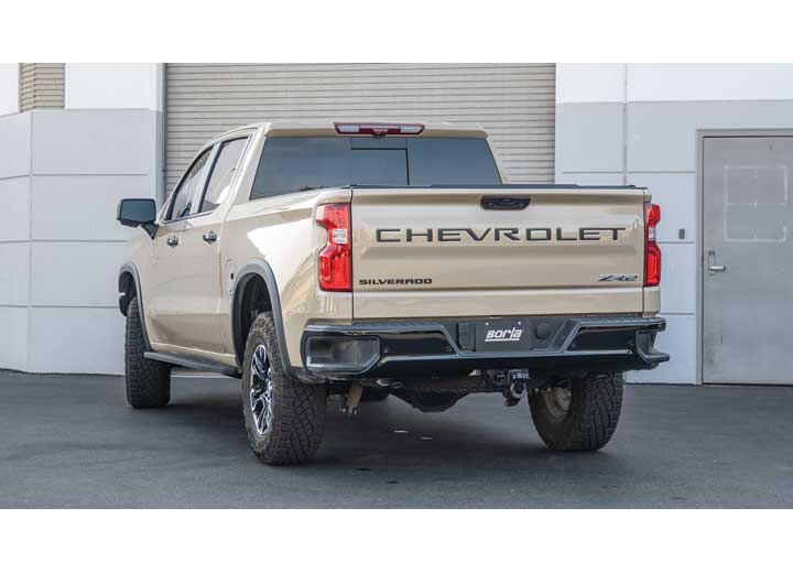 22-C Silverado/Sierra 1500 ZR2/AT4X 6.2L V8 Cat-Back S-Type Exhaust System with Turndown Tip Borla Exhaust