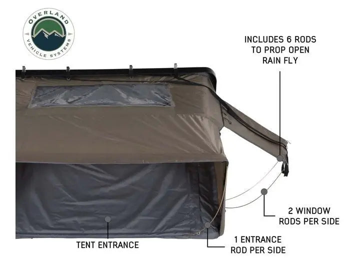 BUSHVELD HARD SHELL ROOFTOP TENT FOR 4 ADVENTURERS