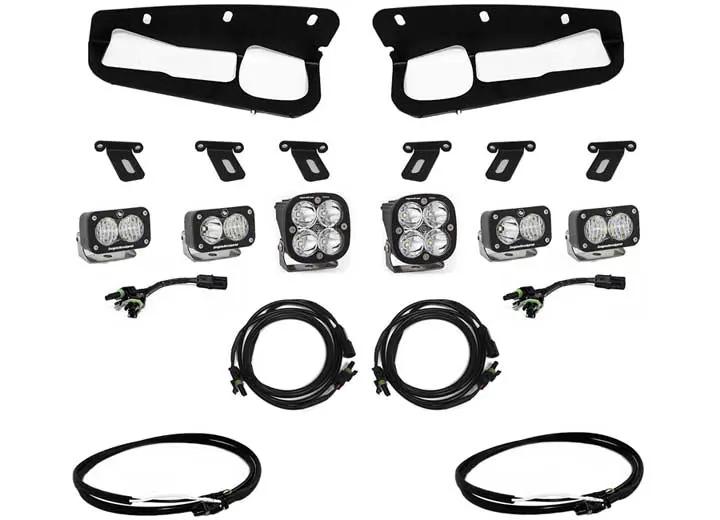 Baja Designs Ford Squadron Pro/Dual S2 Sport Steel Bumper Fog Pocket Light Kit (Clear - Multi-Pattern)