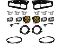 Baja Designs Ford Squadron SAE/Dual S2 Sport Steel Bumper Fog Pocket Light Kit (Amber - Upfitter)