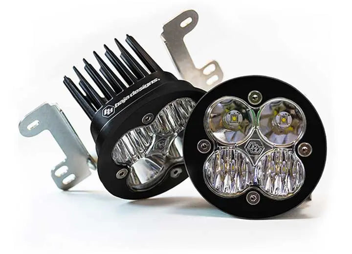 Baja Designs Jeep JK Squadron-R Pro Fog Pocket Light Kit (Clear - Wide Cornering) Baja Designs