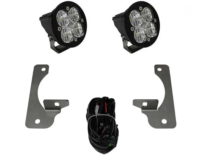Baja Designs Jeep JK Squadron-R Pro Fog Pocket Light Kit (Clear - Wide Cornering) Baja Designs