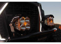 Baja Designs LP4 Pro LED Auxiliary Light Pod Pair (Clear, Driving/Combo, Amber Backlight)