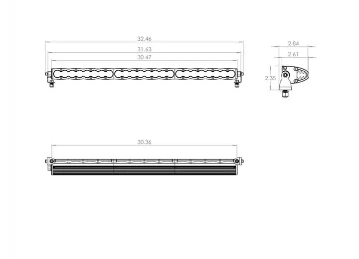 Baja Designs S8 30" Straight LED Light Bar (Clear - Driving Combo)