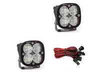 Baja Designs Squadron Pro Black LED Auxiliary Light Pod Pair (Clear - Wide Cornering)