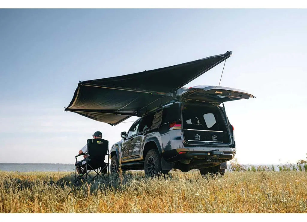 Ironman 4x4 - DELTAWING 5.9FT WATERPROOF FREESTANDING AWNING WITH LED LIGHTING & UV50 PROTECTION