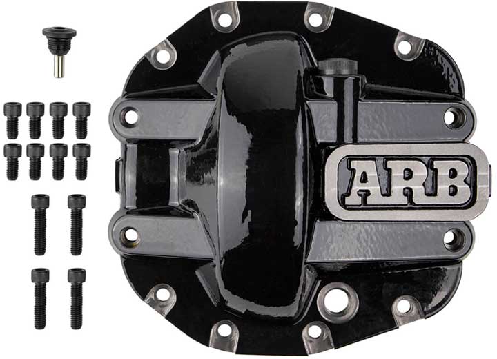 DIFF COVER JL SPORT FRONT|M186 AXLE BLACK ARB Usa/Old Man Emu
