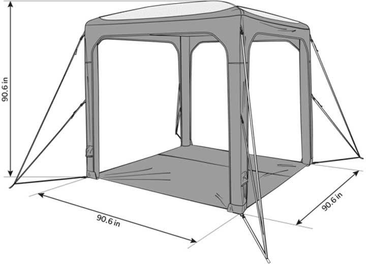 DOMETIC HUB 2.0 - REDUX, INFLATABLE, LIGHTWEIGHT ACTIVITY SHELTER, RECYCLED MATERIALS
