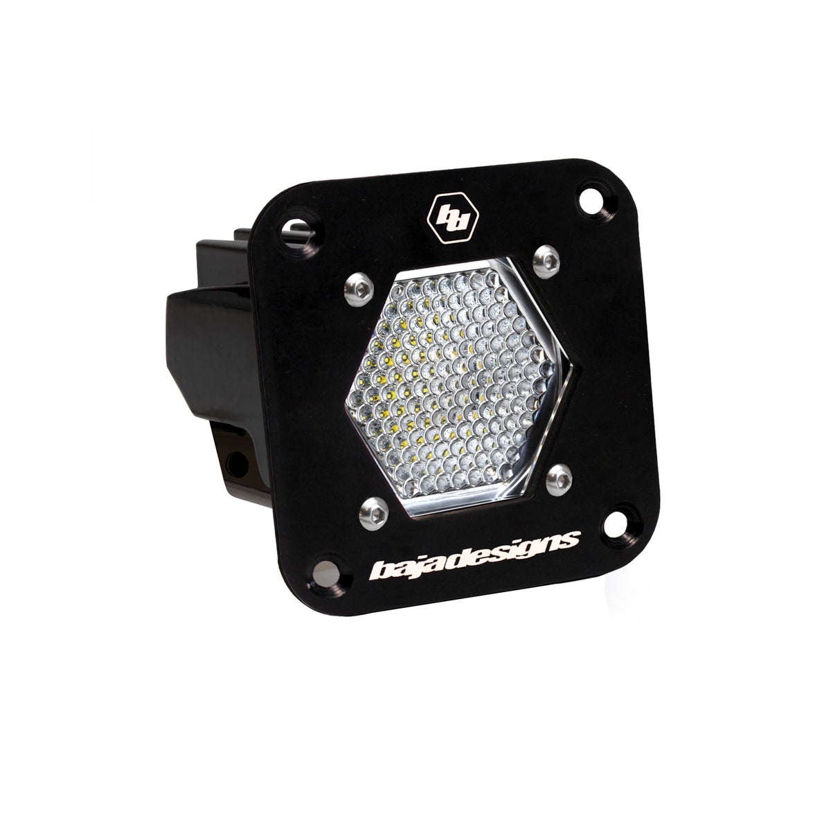 Baja Designs 381006 S1 Black Flush Mount LED Light Pod (Work/Scene Clear)