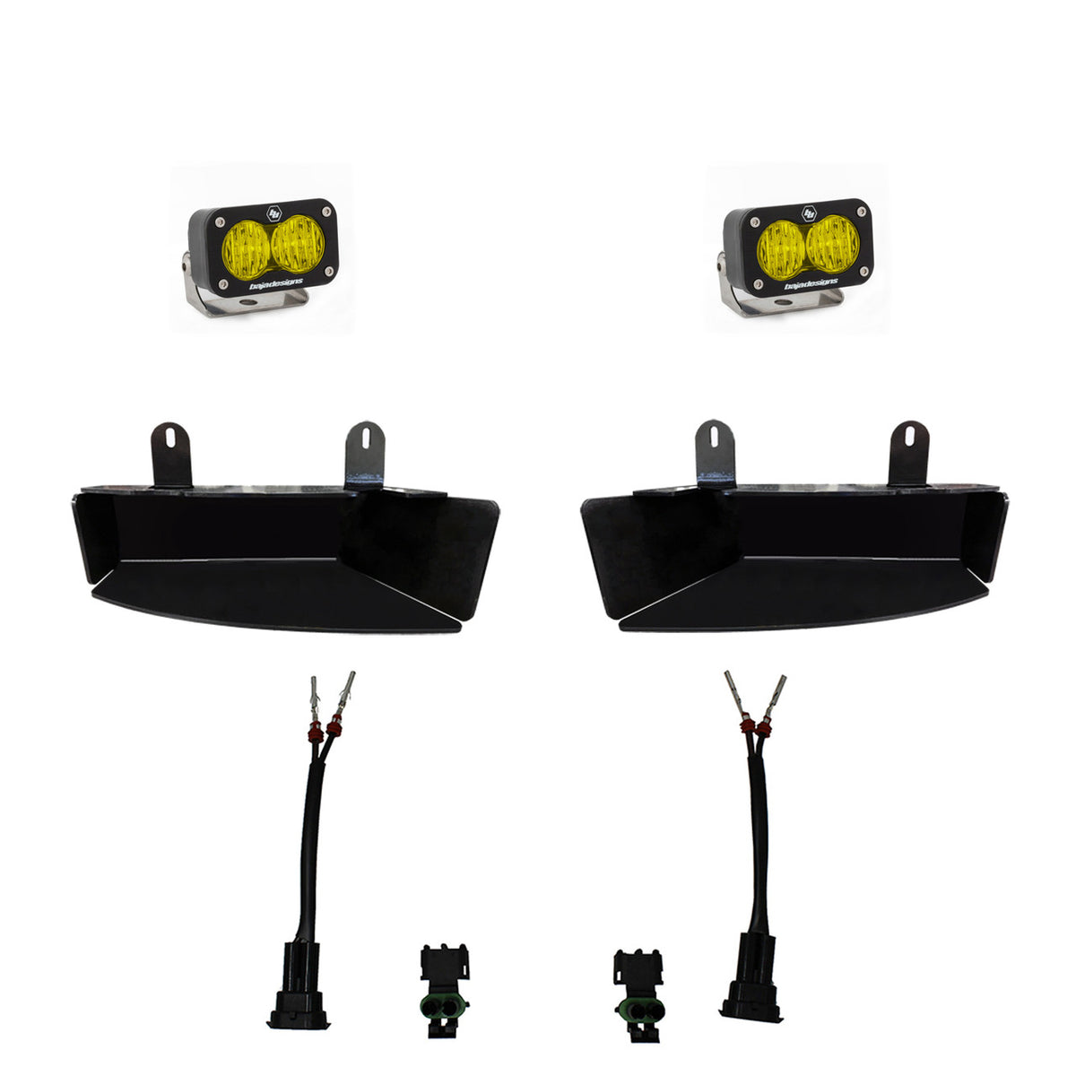 Baja Designs S2 Sport Fog Pocket Kit - '19-24 2500/3500 (Wide Cornering; Baja Amber) 448043