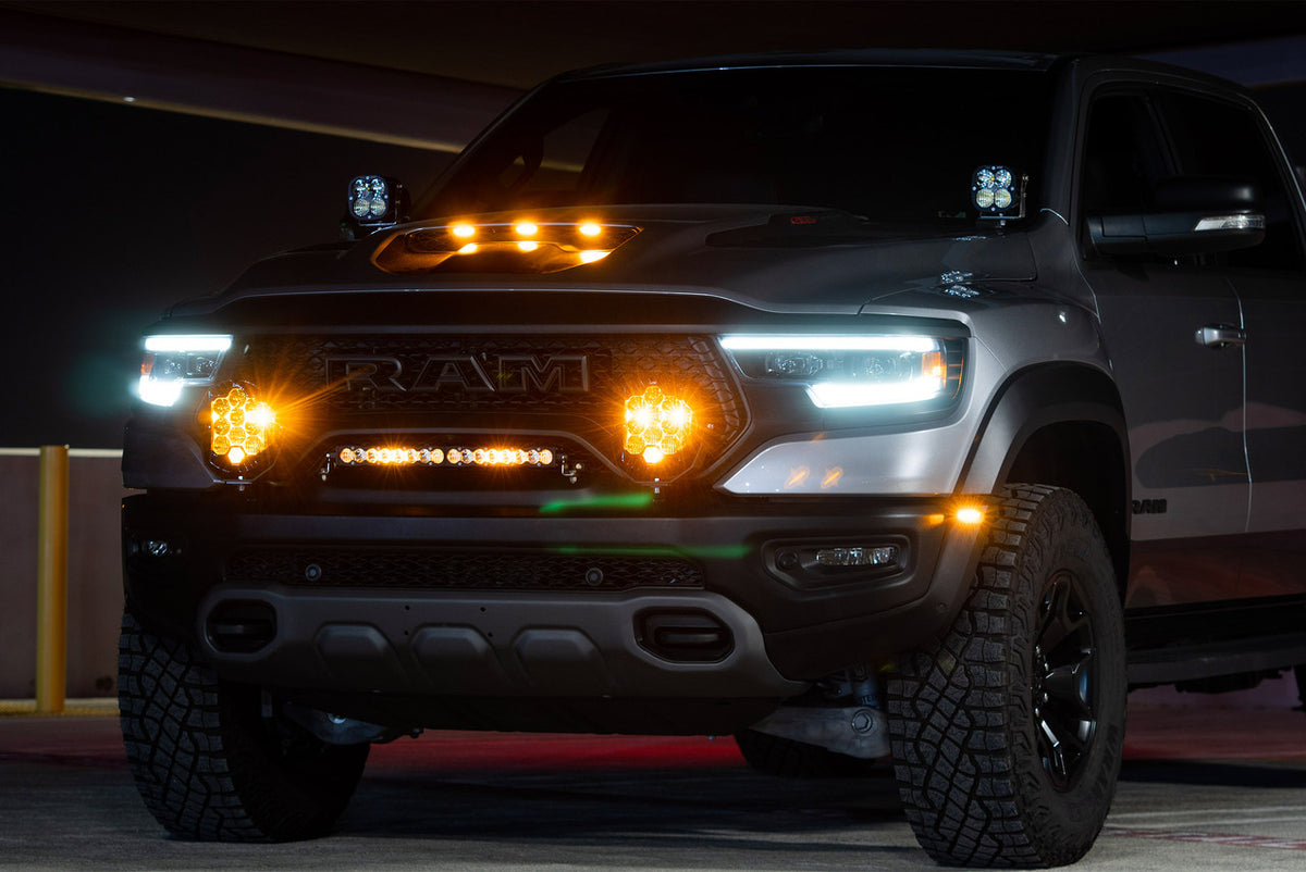 Baja Designs LP9 Pro Bumper Kit - '19-24 1500 Rebel; '21-24 1500 TRX (Driving/Combo; Clear) 448044
