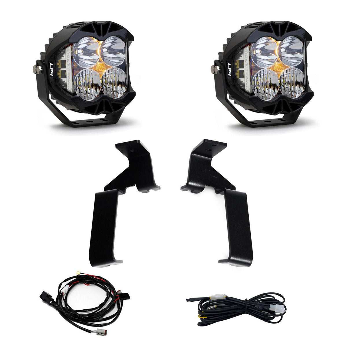 Baja Designs LP4 Pro A-Pillar Kit - '21-23 F-150 Raptor (Driving/Combo; Clear) 448068