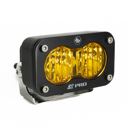 Baja Designs 480015 S2 Pro Black LED Light Pod (Wide Cornering Baja Amber)