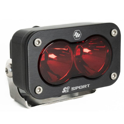 Baja Designs 540001RD S2 Sport Black LED Light Pod (Spot Red)
