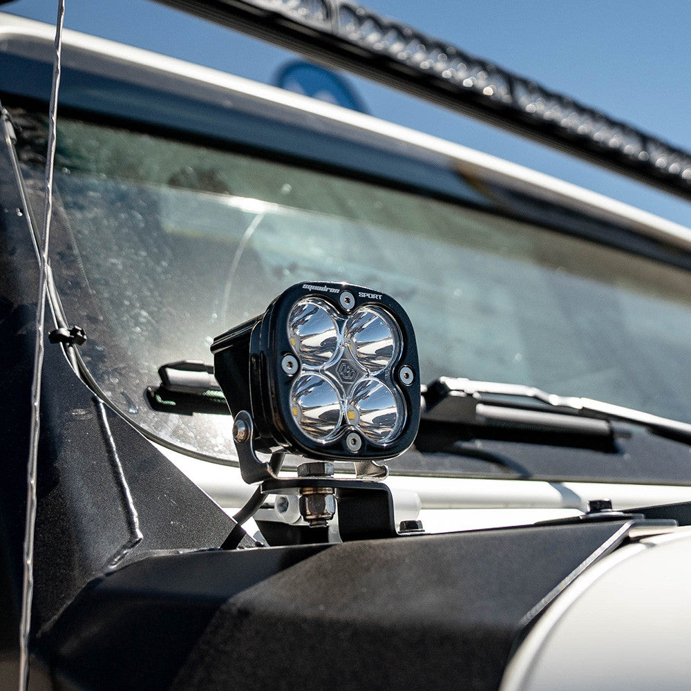 Baja Designs Squadron Sport Black LED Auxiliary Light Pod Pair (Amber - Driving/Combo) Baja Designs