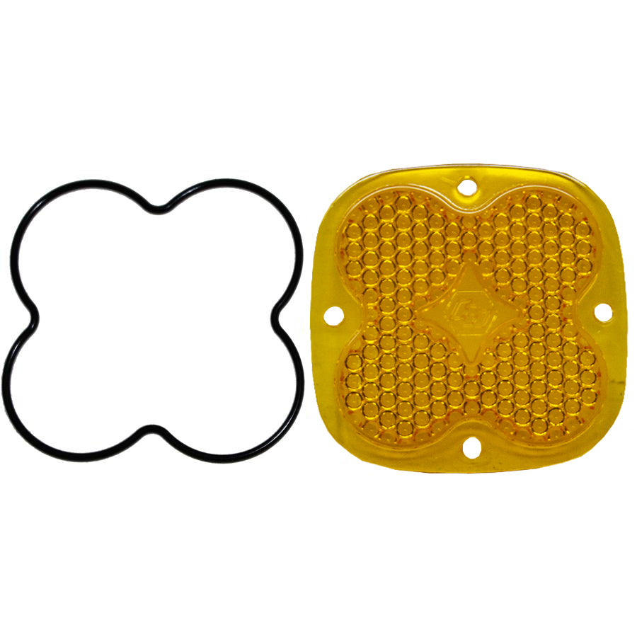 Baja Designs 668416 Squadron Light Pod Lens Kit (Work/Scene Baja Amber)